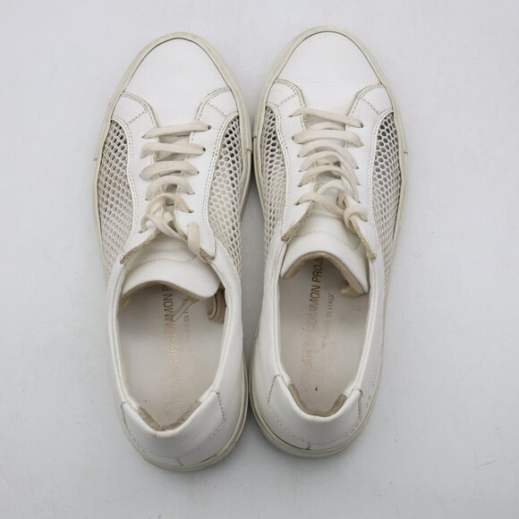 Common Projects Achilles Low Top Sneakers Women's EU 38 White Leather Lace Up - Picture 9 of 11